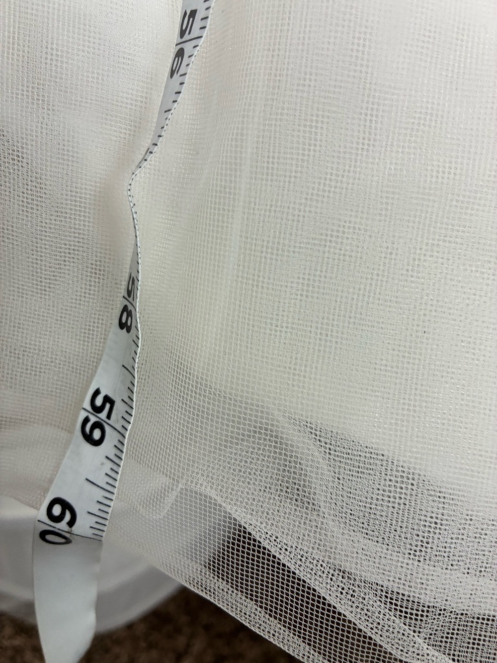 MORI LEE Weadding Dress 2873 Off-White USA 8 Crystal Beaded Tulle Ball Veil - Picture 13 of 17